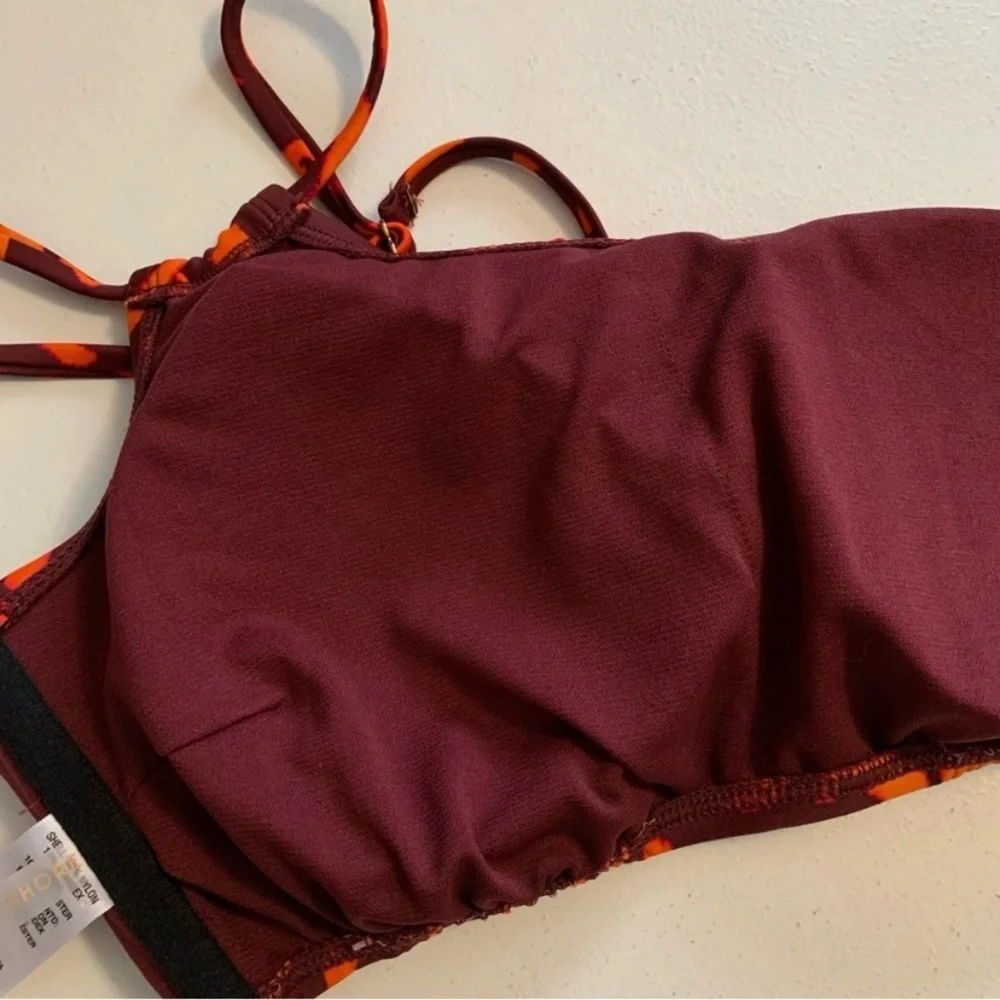 Shade & Shore Convertible One Shoulder Bikini Top Size Large NWOT - Picture 11 of 15